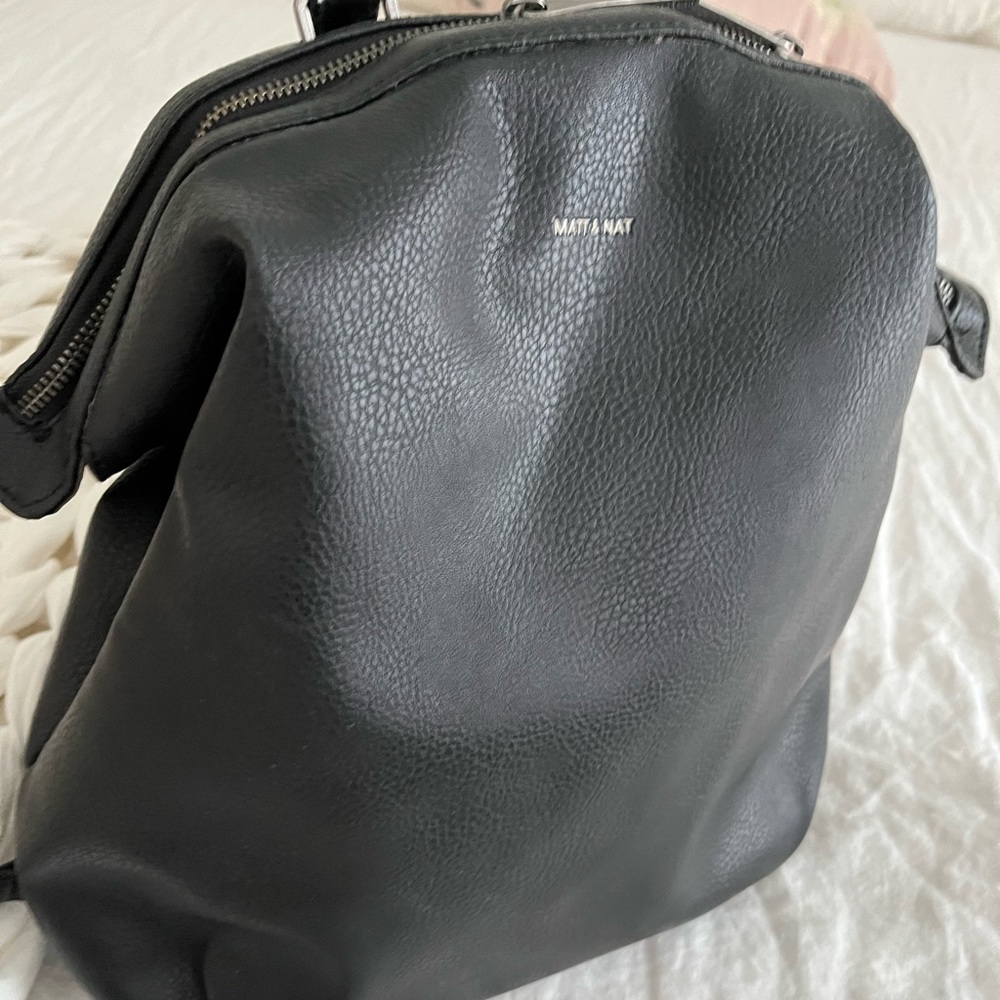 SOLD Matt and Nat Black back pack style bag
